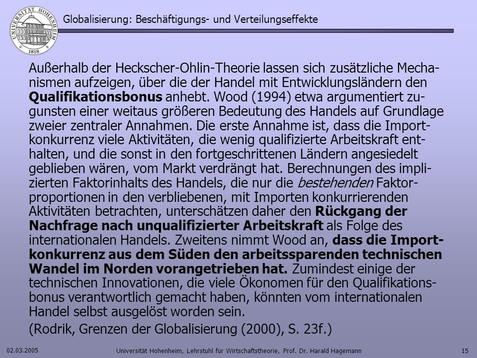 Theoretische Grundlagen des internationalen Handels Wirtschaftspolitische Entscheidungen basieren auf theoretischen Erkenntnissen. Diese bieten auch Maßstäbe zur Beurteilung der Kontroverse zwischen Freihandel und Protektionismus, die seit jeher die internationalen Wirtschaftsbeziehungen begleitet.